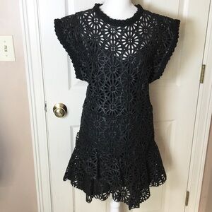 Isabel Marant | Dresses | Isabel Marant Black Vegan Leather Cutout 2 Piece  Dress 34 | Poshmark